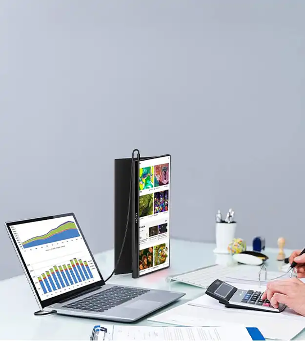 Prenosni 17.3-inčni Full HD IPS monitor ARZOPA A1M – dodatni ekran sa HDR tehnologijom, USB-C i Mini HDMI priključcima, idealan za rad, igre i putovanja