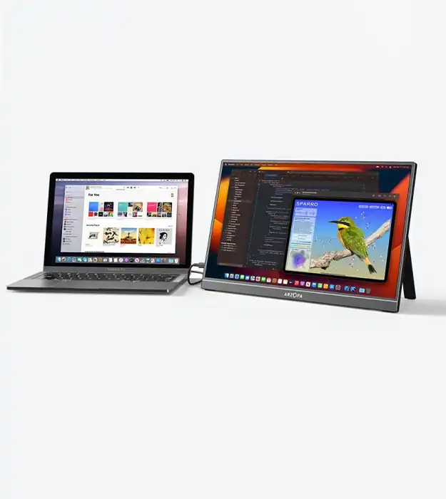 Prenosni 17.3-inčni Full HD IPS monitor ARZOPA A1M – dodatni ekran sa HDR tehnologijom, USB-C i Mini HDMI priključcima, idealan za rad, igre i putovanja