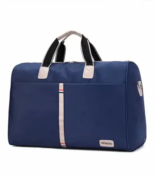 Traveline Marine – elegantna plava putna torba od Oxford materijala sa sivo-crnim ručkama