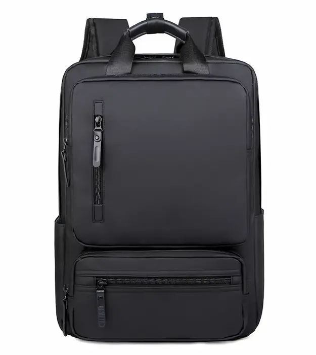 UrbanCore – poslovni laptop ranac od Oxford materijala, vodootporan, crni, sa USB priključkom i pregradom za 15.6" laptop.