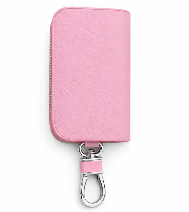 Roze elegantna futrola za ključeve od PU kože