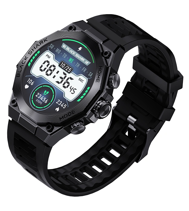 Pametni sat Black Shark S1 Pro – AMOLED ekran, IP68, AI funkcije, crni